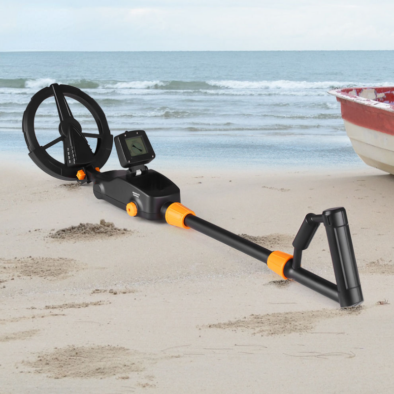Lightweight beginner metal detector with LCD display