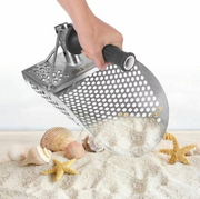 Stainless steel sand scoop for beach metal detecting – view 3 of 4