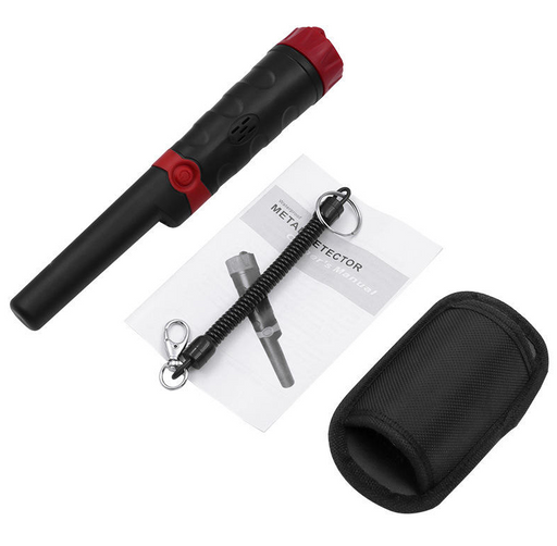 Waterproof 360-degree pinpointer probe for metal detecting