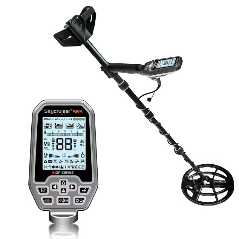S63 Multi-Frequency Metal Detector — Fully Waterproof, 4 Search Modes, Rechargeable