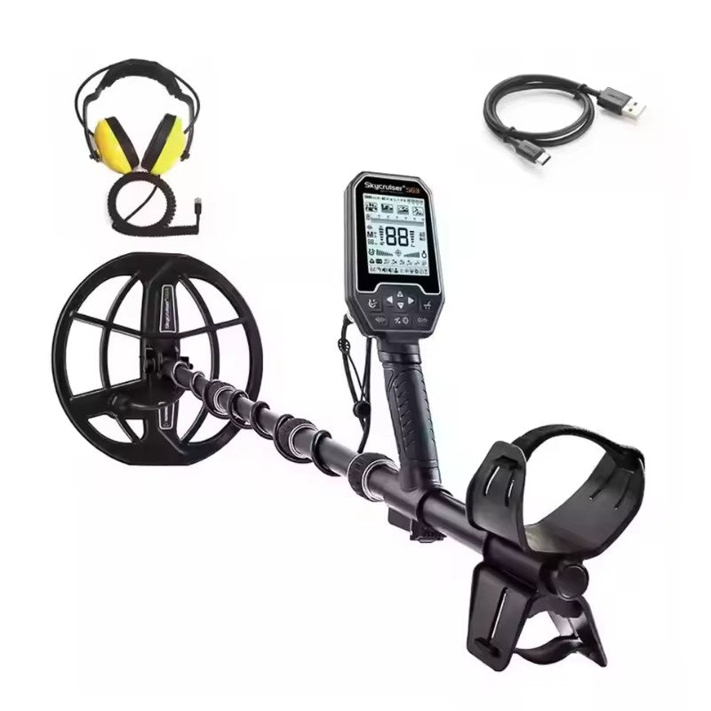 S63 Multi-Frequency Metal Detector — Fully Waterproof, 4 Search Modes, Rechargeable